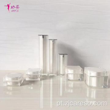Frasco de creme para frascos de loção de cristal acrílico com forma